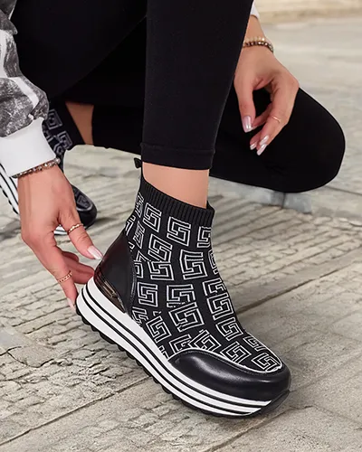 Royalfashion Női sportos magas tornacipő Lori