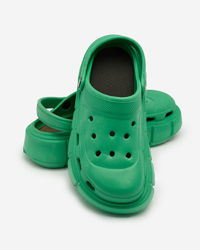 Royalfashion Sötétzöld női gumi flip-flop Kooranza