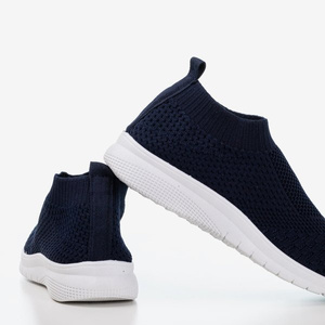 Granatowe sportowe buty slip - on Brize - Obuwie