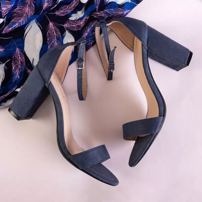 OUTLET Navy blue női szandál az Anniet poszton - Cipő