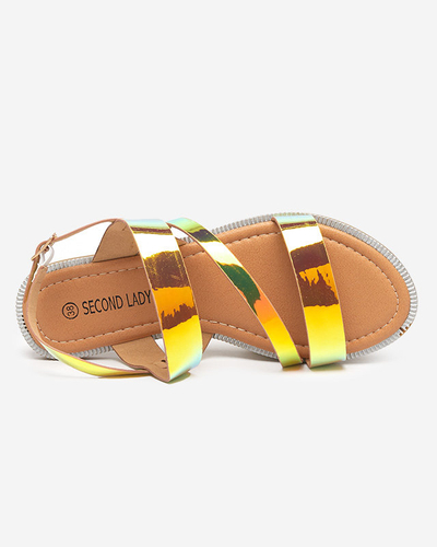Arany női holografikus szandál Ajazz- Footwear