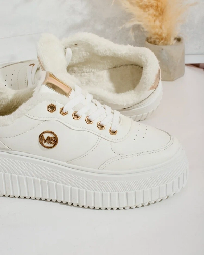 Royalfashion Melegített női tornacipő szőrmével Sofi