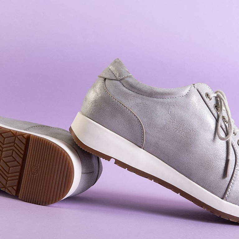 OUTLET Szürke női sportcipő Theliel - Lábbeli