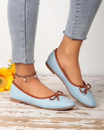 Royalfashion Női balettcipők csillámmal és masnival Aramie