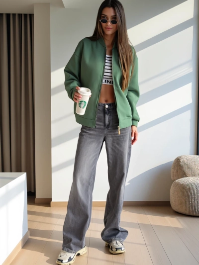 Royalfashion Cipzáras bomber dzseki