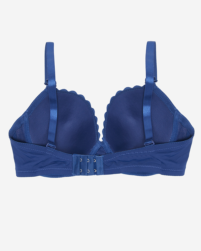 Női sötétkék sima melltartó - Fehérnemű