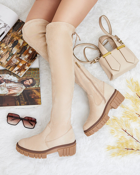 Royalfashion Női térdig érő csizma Staroll