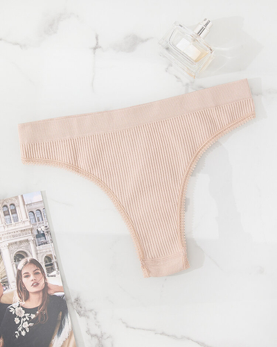 Royalfashion Bézs női melltartó alsónadrág