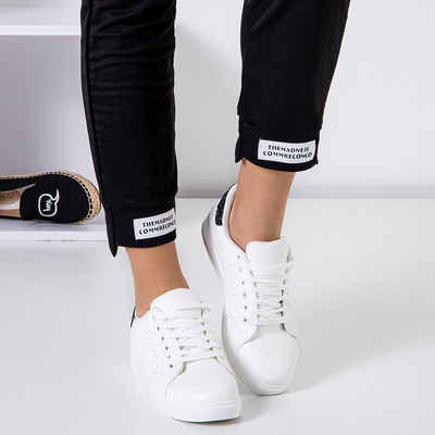 Fekete női pamut nadrág PLUSZ MÉRET - Ruházat