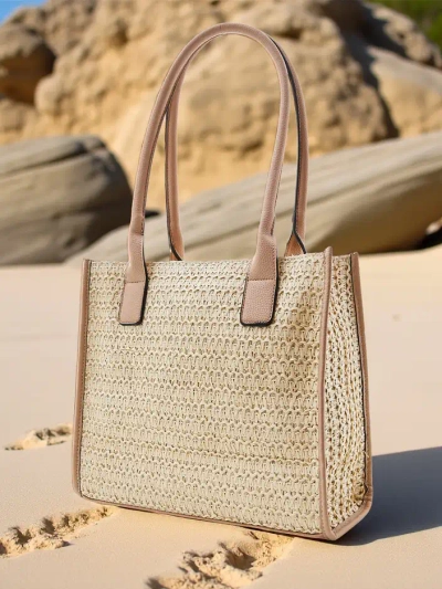 Royalfashion Nagy szalma női nyári táska
