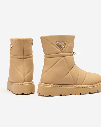 Royalfashion Camel női csizma a'la hócsizma Oterika