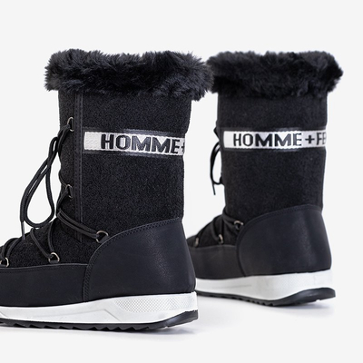 Columbita fekete női szigetelt hócsizma - lábbeli