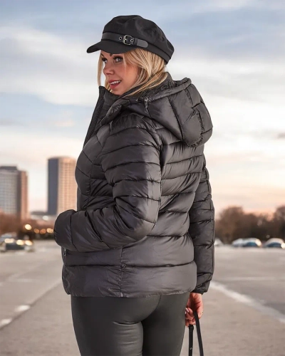 Royalfashion női steppelt télikabát