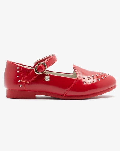 Piros, strasszköves lánycipő Praja- Footwear