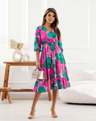 Royalfashion Női midi ruha eredeti mintával