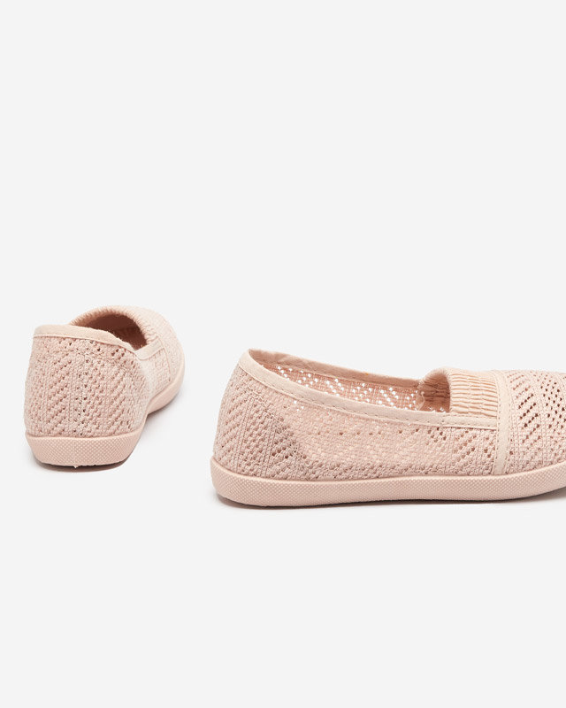 OUTLET Púderes gyermek tornacipő áttört Qey- Shoes felsőrésszel