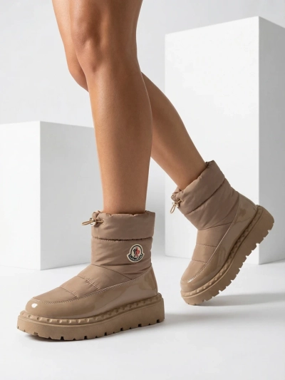 Royalfashion Női csúszós hócsizma barna színben Ireda