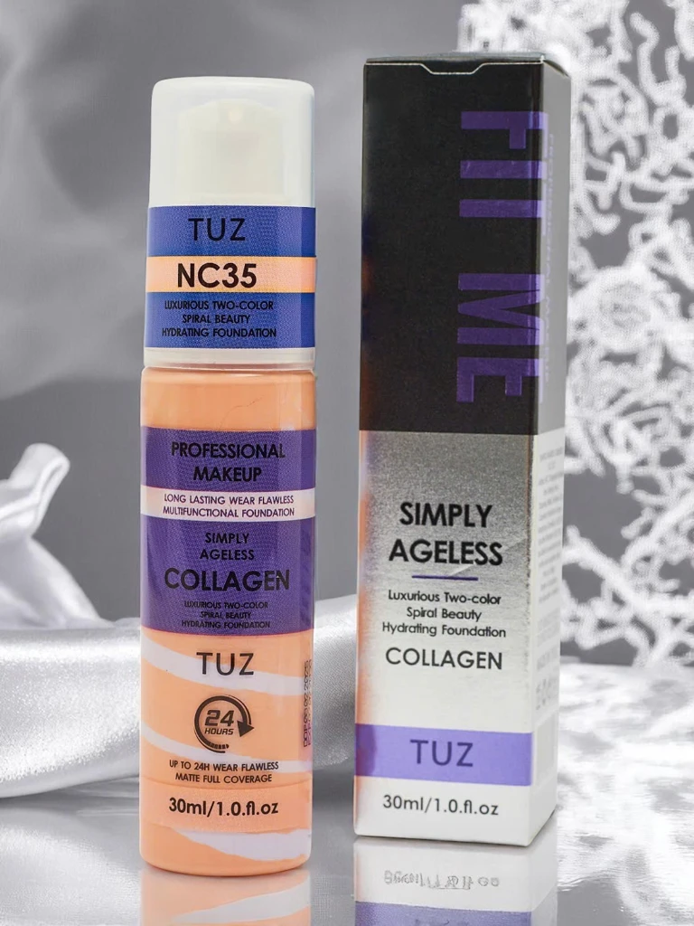 Hidratáló, két színű arcalapozó kollagénnel Meleg Bézs