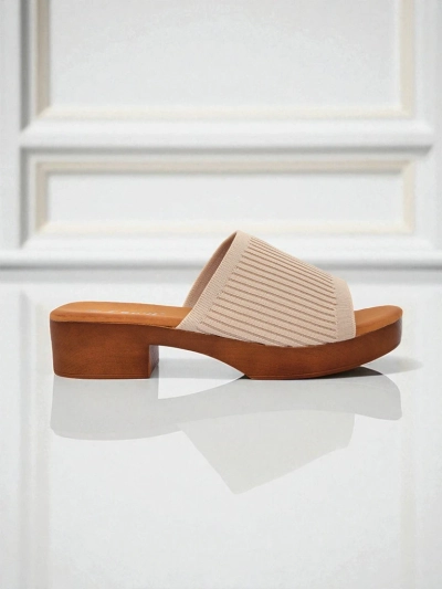 Royalfashion Női alacsony sarkú papucs Ribbed Grace