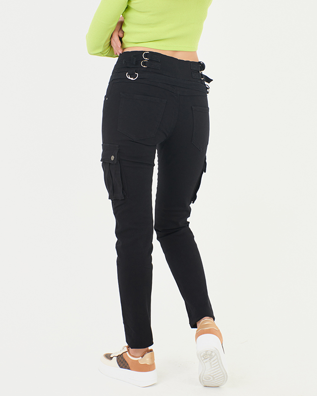 Fekete női cargo nadrág - Ruházat