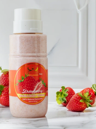 Arctisztító és testradír Eper 300ml