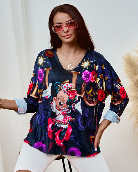 Royalfashion női print blúz