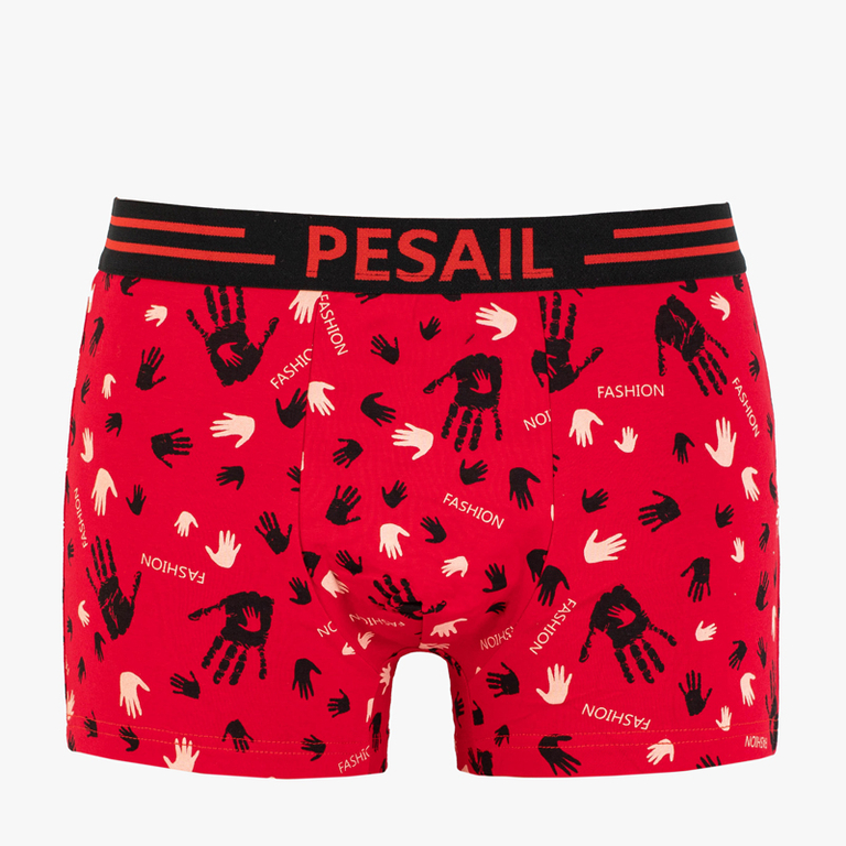 Férfi piros boxer - Fehérnemű