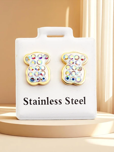 Royalfashion női fülbevaló, maci alakú