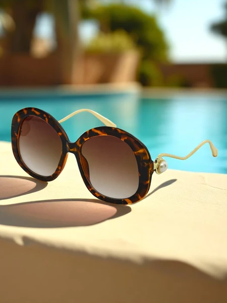 Royalfashion Napszemüveg díszített szárral Glam Shine