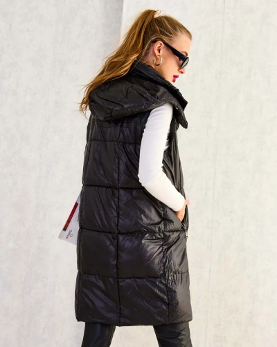 Royalfashion Hosszú női mellény varrással
