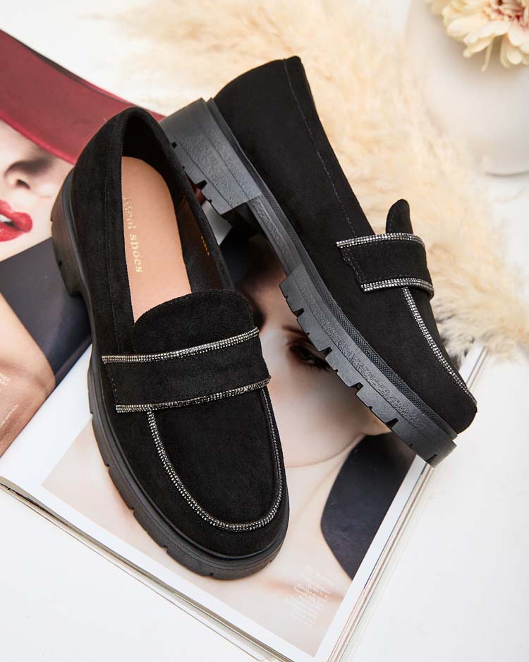 Royalfashion Női mokaszinok cirkóval Eroime