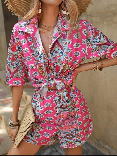 Royalfashion Mintás női szett