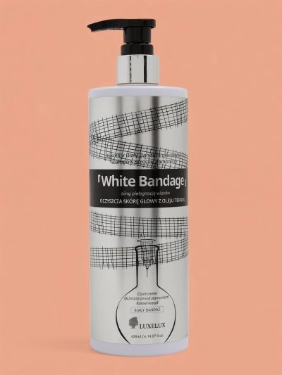 Luxelux White Bandage Sampon megakadályozza a haj töredezését 400 ml