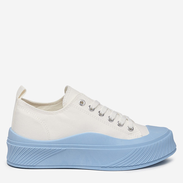 OUTLET Fehér-kék női tornacipő Nerikas - Lábbeli