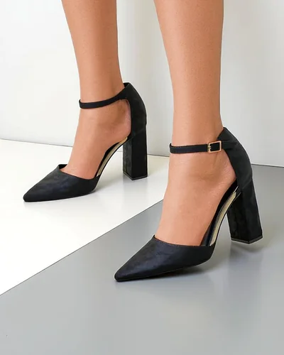 Royalfashion Női öko velúr magassarkú Calde