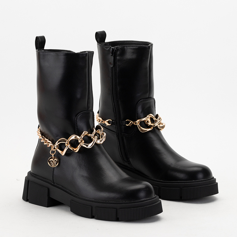 Fekete női Flaris munkások - lábbelik