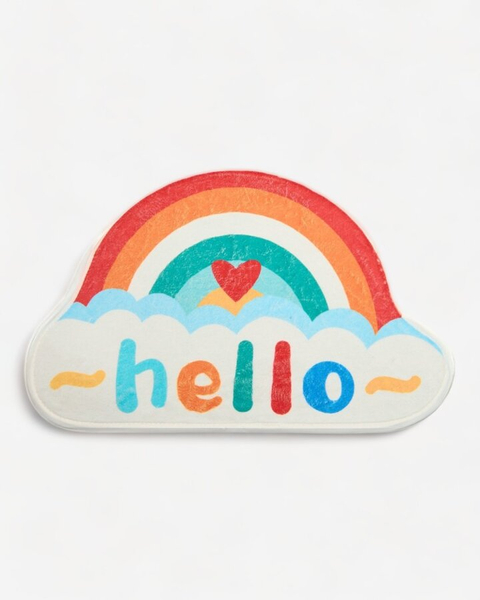 Royalfashion Színes lábtörlő szőnyeg szivárvánnyal 40x60