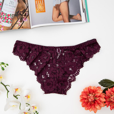 Női lila csipke melltartó - Fehérnemű