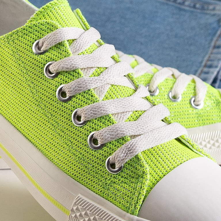 Fatuv neonzöld női cipők - cipők