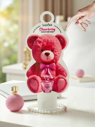 Aurelia Strawberry 50 ml - illatosított kézkrém Mis Teddy csomagolásban