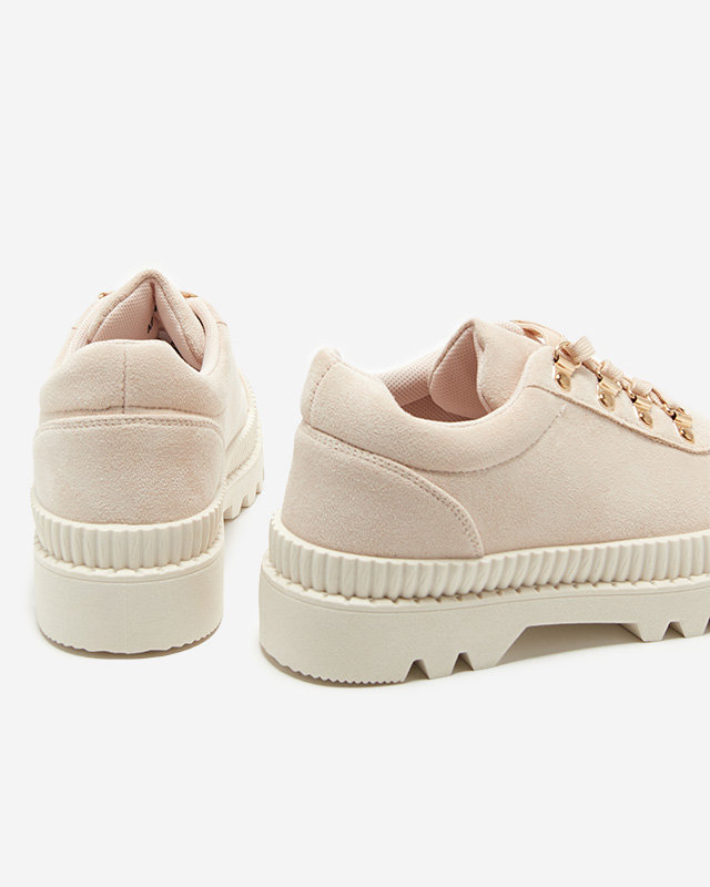 OUTLET Bézs színű női sportcipő, mint az Ohos tornacipő - Lábbeli