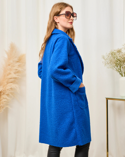 Royalfashion Cobalt báránybőr női kabát