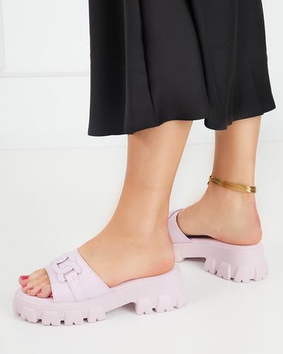 OUTLET Violet női papucs vastagabb talpon Inza-Shoes