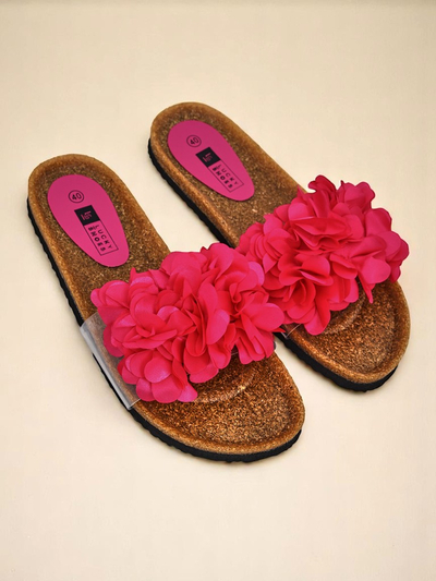 Royalfashion női papucs virágokkal Flora Soft
