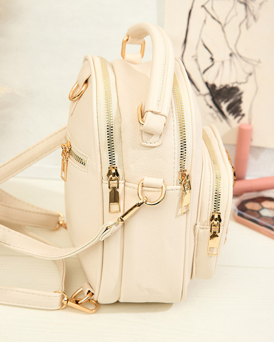 Royalfashion Kis női ökobőr hátizsák mackóval