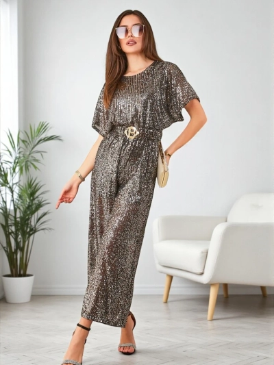 Royalfashion Hosszú női overall flitterekkel