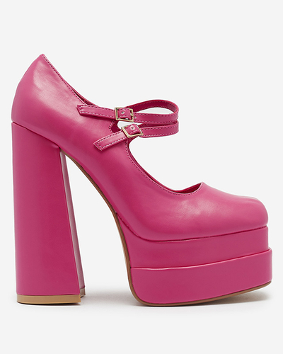 Fukszia női magas tűsarkú cipő Edisa - Lábbeli