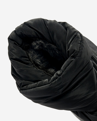 Royalfashion Black Maderta csúszós női hócsizma