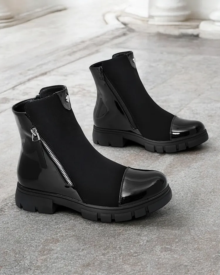 Royalfashion Klasszikus női bokacsizma jodhpurs stílusban Urbanis