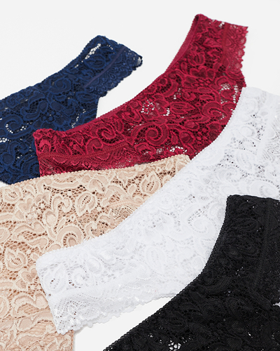 Csipke női tangabugyi szett 5 / csomag - Fehérnemű